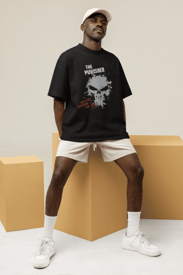 Punisher The Silent Avenger Oversized T-shirt