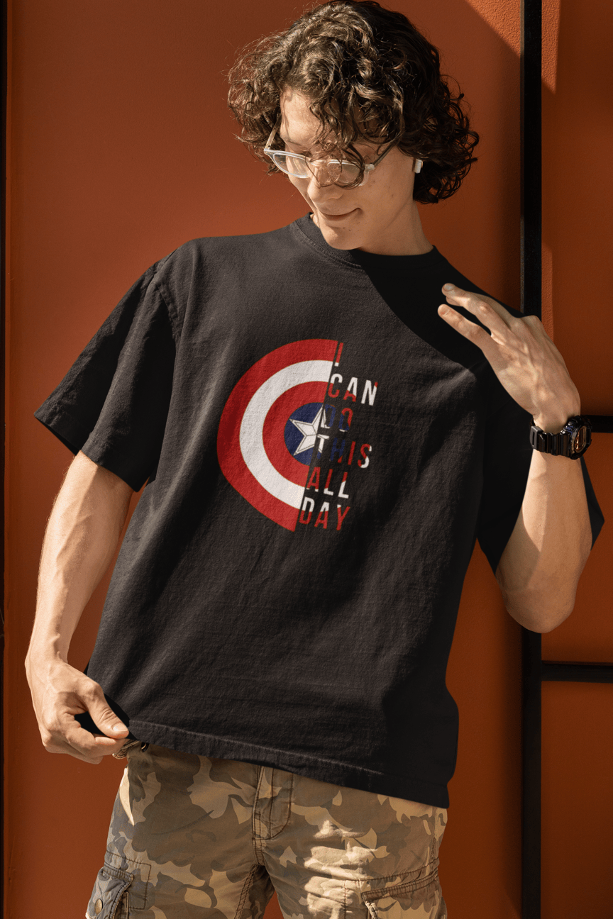Captain America The Super Hero Oversized T-Shirt