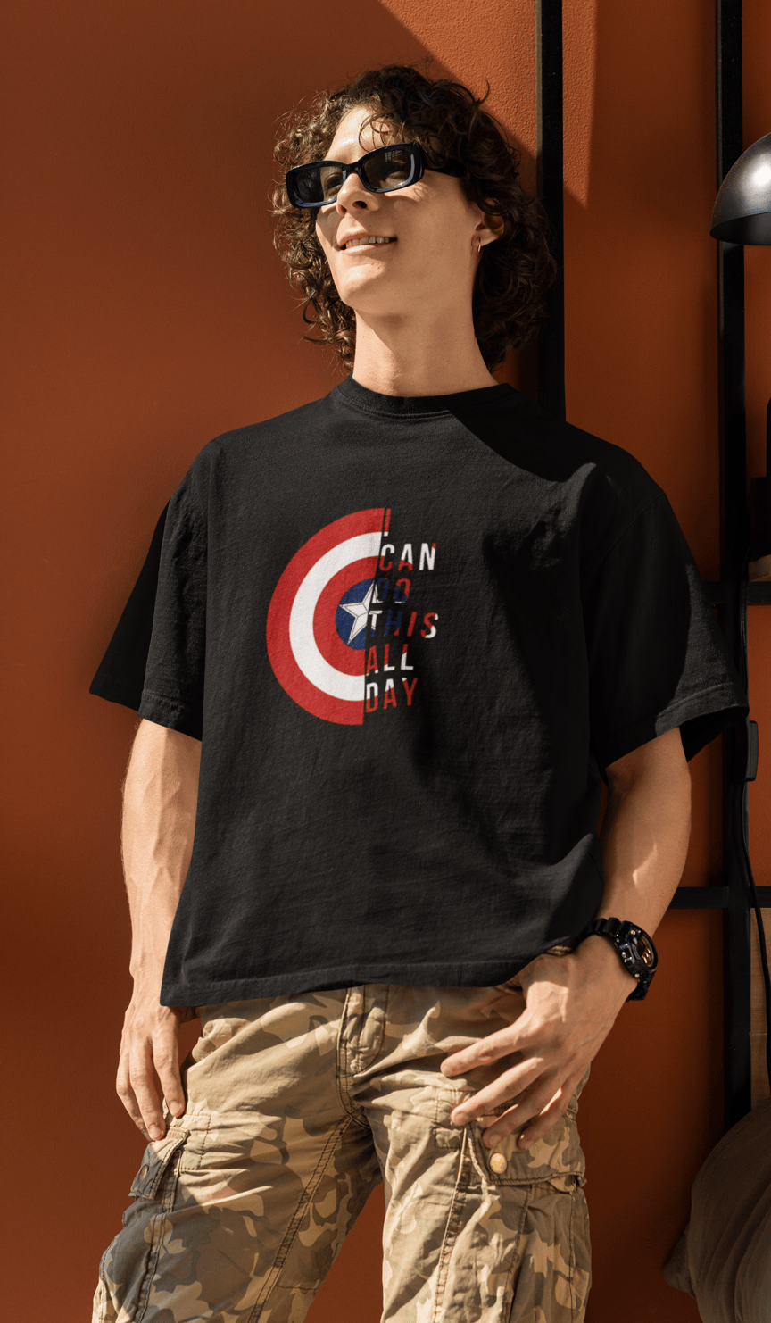 Captain America The Super Hero Oversized T-Shirt
