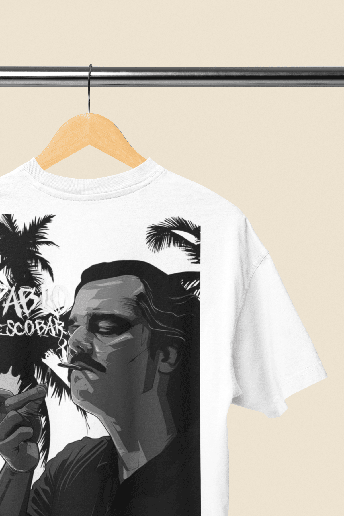 The Escobar Oversized T-Shirt - Black & White