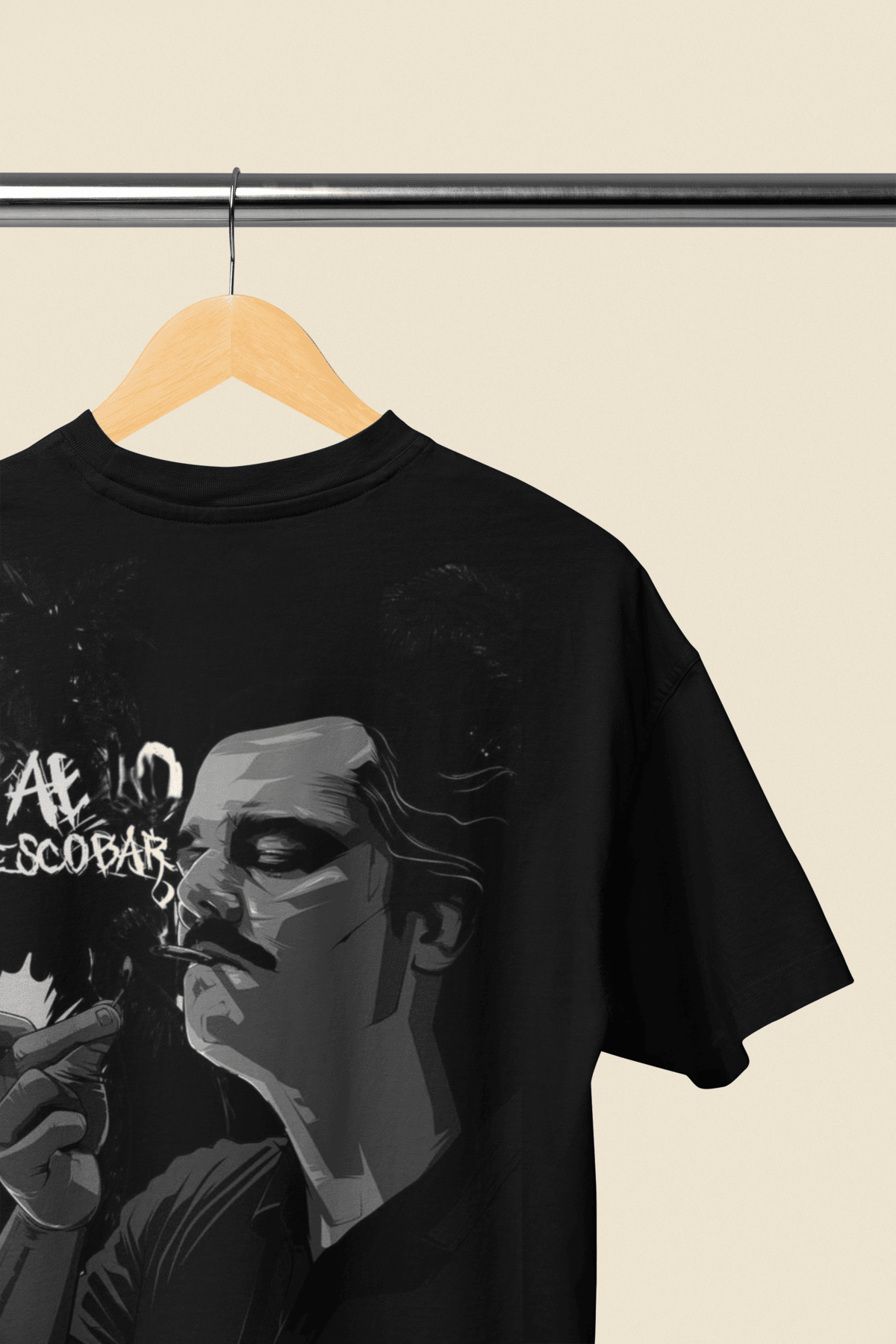 The Escobar Oversized T-Shirt - Black & White