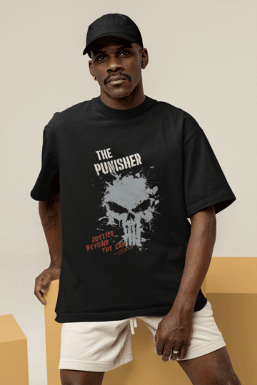 Punisher The Silent Avenger Oversized T-shirt