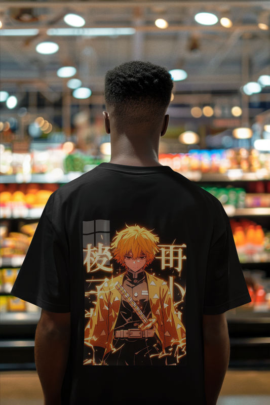 Zenitsu Agatsuma Anime Print T-Shirt