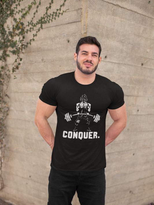 Conquer Mode On Regular Fit Gym T-shirt
