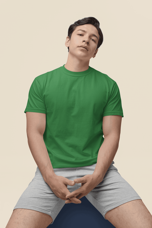 Solid Snapshoppi Regular Fit T-shirt